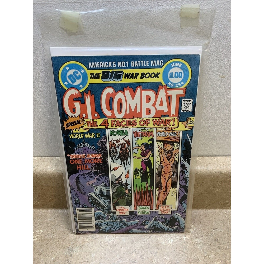 Vintage 83' DC G.I. Combat Special "The 4 Faces Of War" No. 254 Comic Book